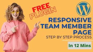 WordPress Team Members Page with Free Plugin (100% Responsive)