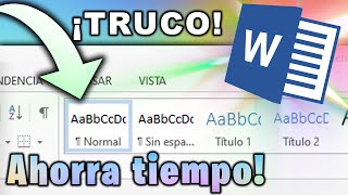 Ahorra mucho tiempo en Word con este truco! +¿Como hacer trabajo universitario en Word?