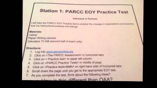 6th PARCC EOY Station 1