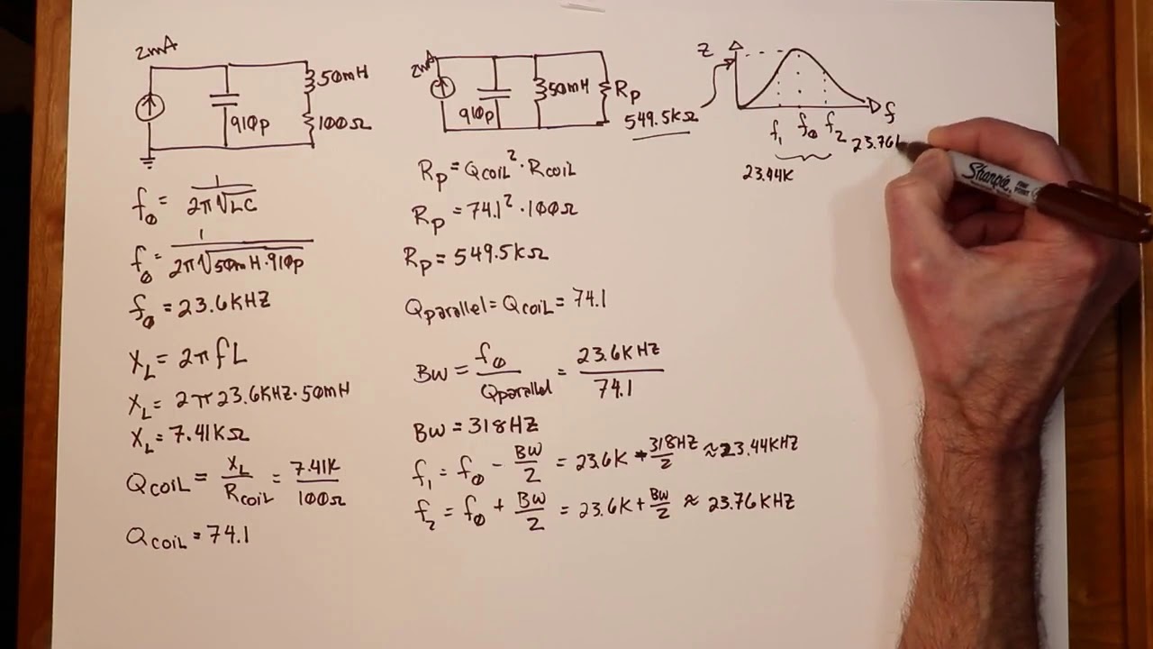 AC Electrical Circuit Analysis: Parallel Resonance Example - YouTube