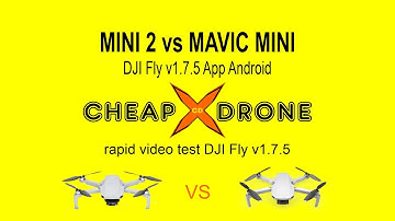 Mini 2 vs Mavic Mini  DJI Fly App v 1.7.5 Android App Update Review & Flight Test