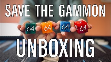 UNBOXING Backgammon Doubling Cube Chouette Set from Save the Gammon!
