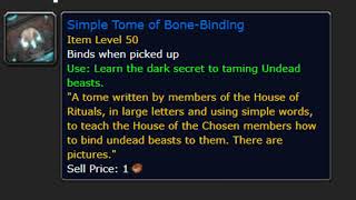 Simple Tome of Bone-Binding . Quick and Easy guide. War Within