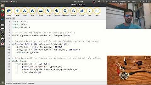 Moving a Servo with CircuitPython on the CPX