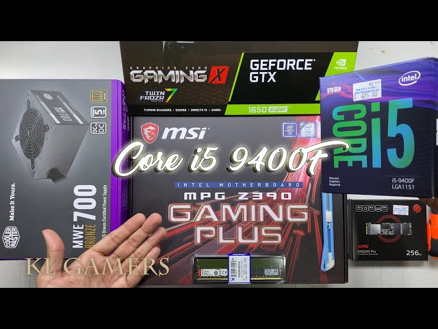 intel Core i5 9400F msi mpg Z390 GAMING PLUS GTX 1650 SUPER GAMING