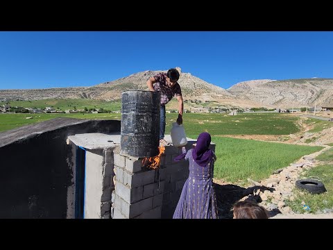 Ramin saved the infant's life and built a barrel water heater for his bathroom.