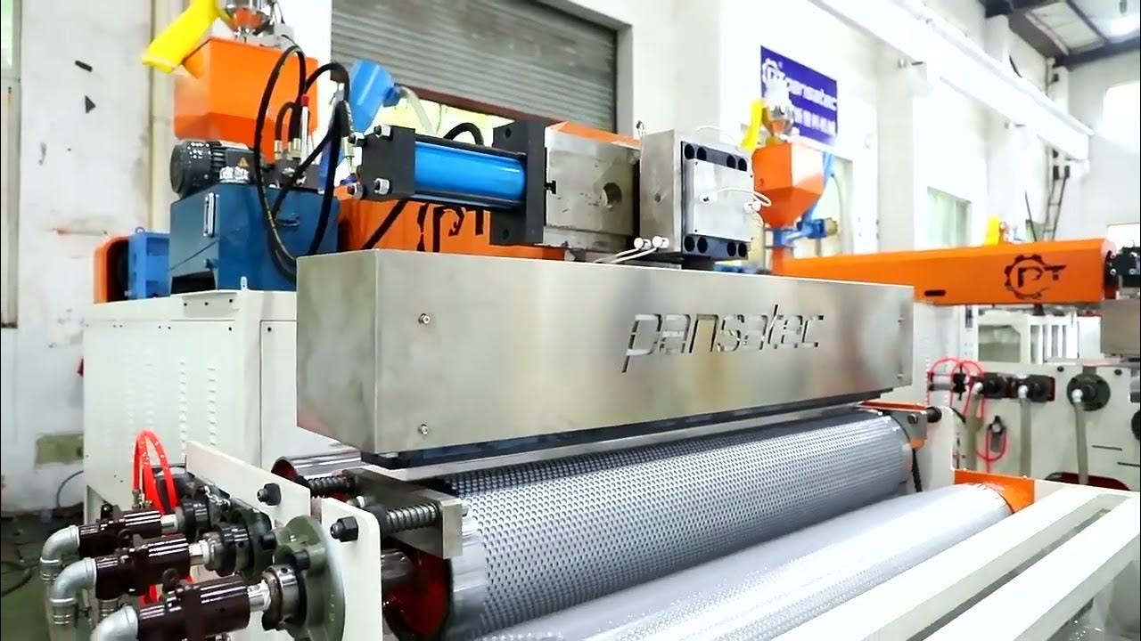 Air bubble film wrap sheet roll making machine YouTube