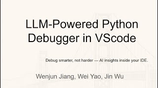 Hackathon: LLM-powered Python debugger in VScode