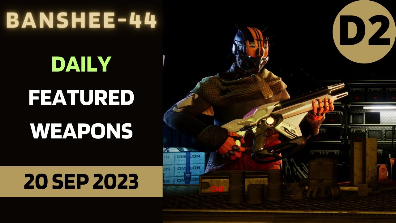 What is BANSHEE-44 Selling Today Destiny 2 D2 Gunsmith Official Weapon Inventory 20 Sep 2023