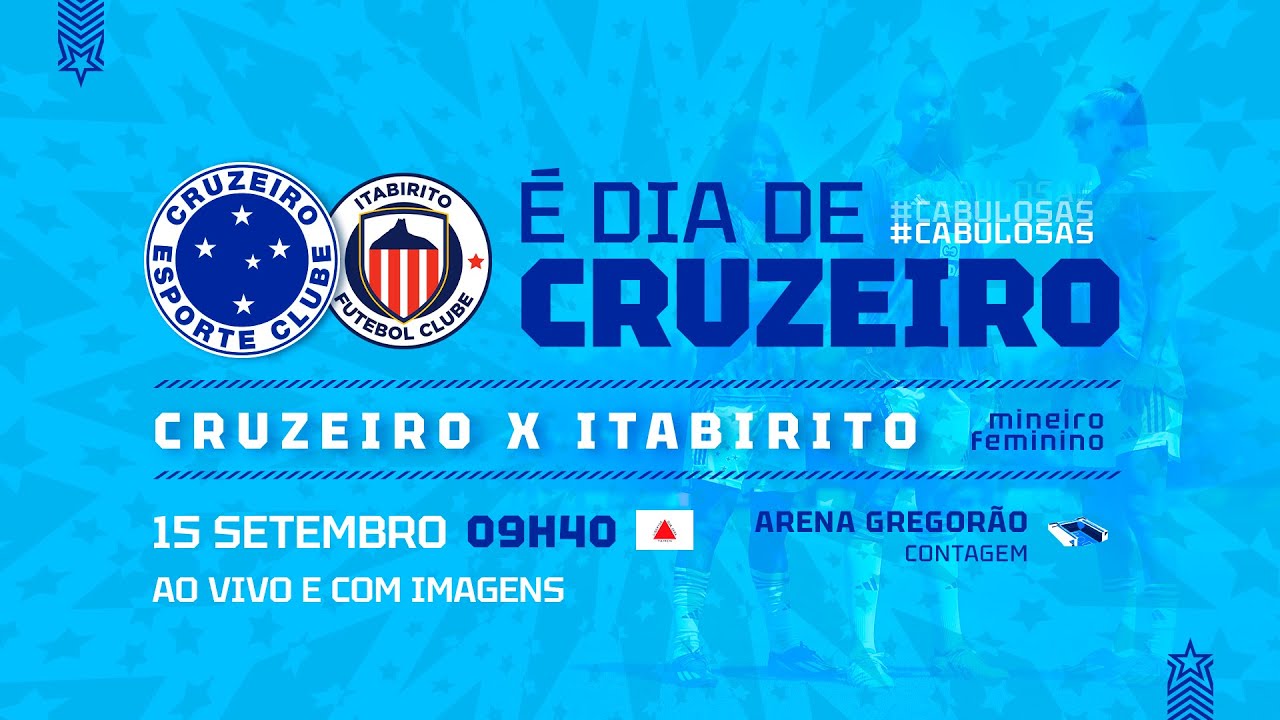 AO VIVO E COM IMAGENS | Cruzeiro x Itabirito | Campeonato Mineiro Feminino | 1ª rodada