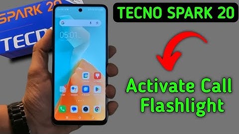 Tecno Spark 20 call flashlight kaise on kare, how to activate incoming call flashlight in tecno, ena