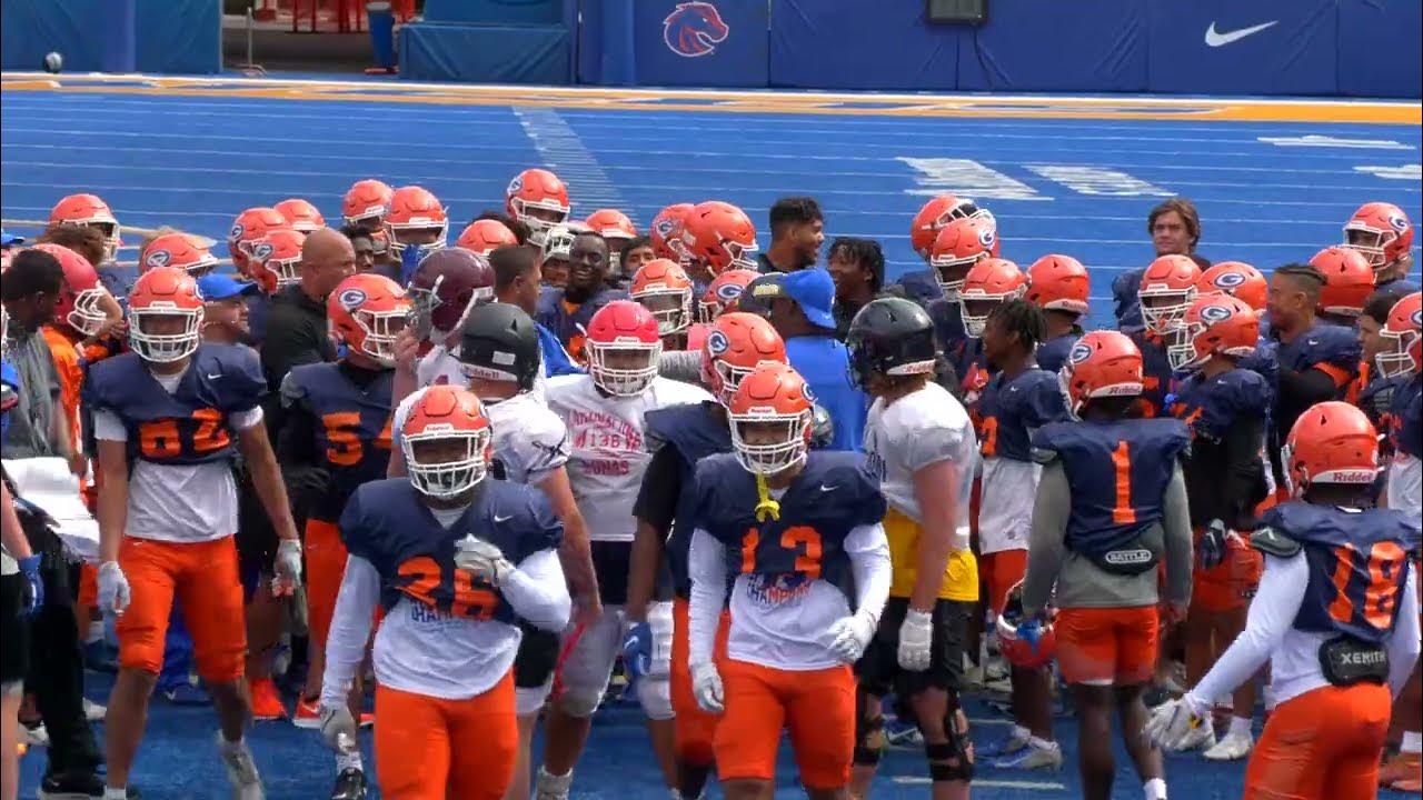 BSU Showcase High School Football Camp Goal Line Challenge Monday