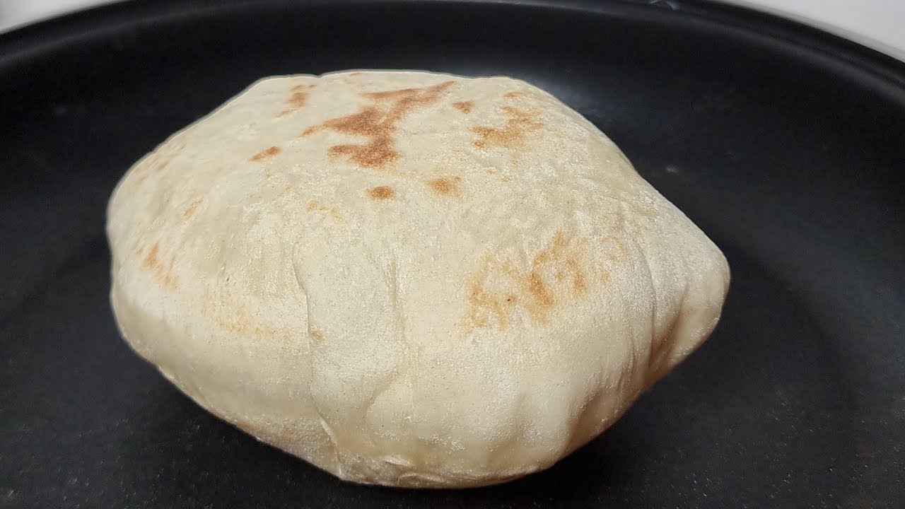 KEIN KNETEN! Fladenbrot aus der Pfanne Ballon Brot 5 Minuten Bazlama ...