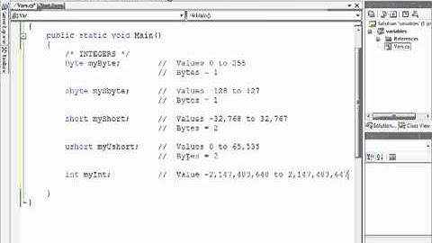 C# Beginner Crash Course - 04 - Variable Types.mp4