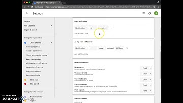 New Google Calendar Individual Calendar Settings: Share Your Calendar & Set Notifications