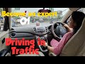 Left  right turn in heavy traffic how to drive a manual car  driving lessons for beginners