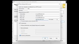 Configuration Database Mail - Microsoft Sql Server 2019