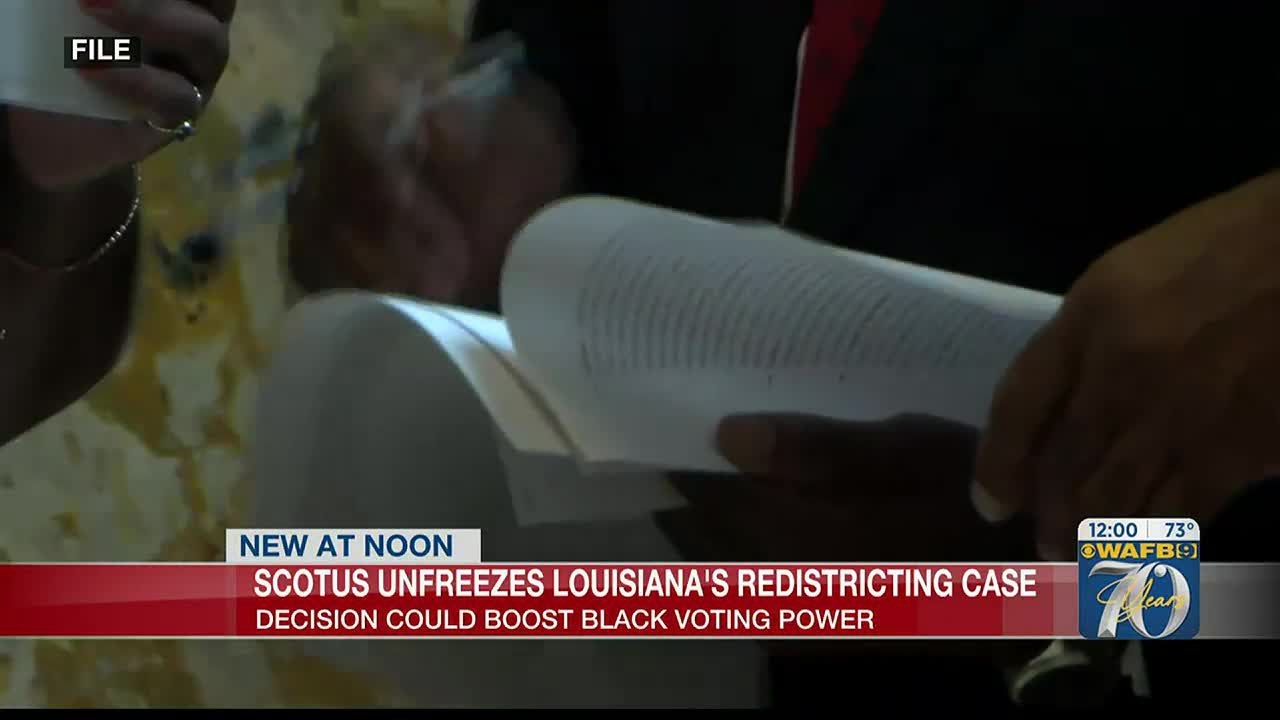 Supreme Court unfreezes Louisiana redistricting case that could boost ...
