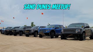 Ford Raptor vs Ram TRX at the Dunes!
