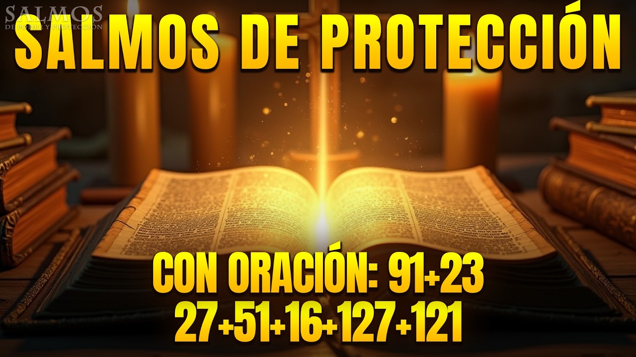 🙏 Salmos de PROTECCIÓN 🔥 91, 23, 27, 51, 16, 127, 121 Con Oración Poderosa Biblia Hablada