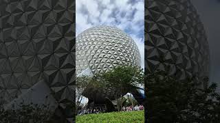 Looking Up at Spaceship Earth at EPCOT is Breathtaking 🌍✨ #shorts  #epcot