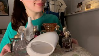ASMR a perfume for every occasion💋 glass tapping + scratching lots of whispers