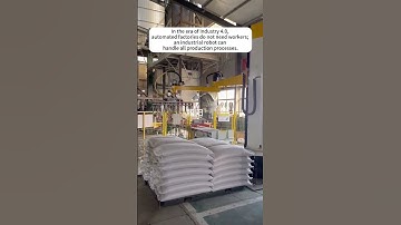 Automated factories do not need workers; an industrial robot can handle all production processes.