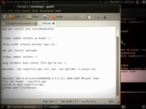 install recordmydesktop backtrack