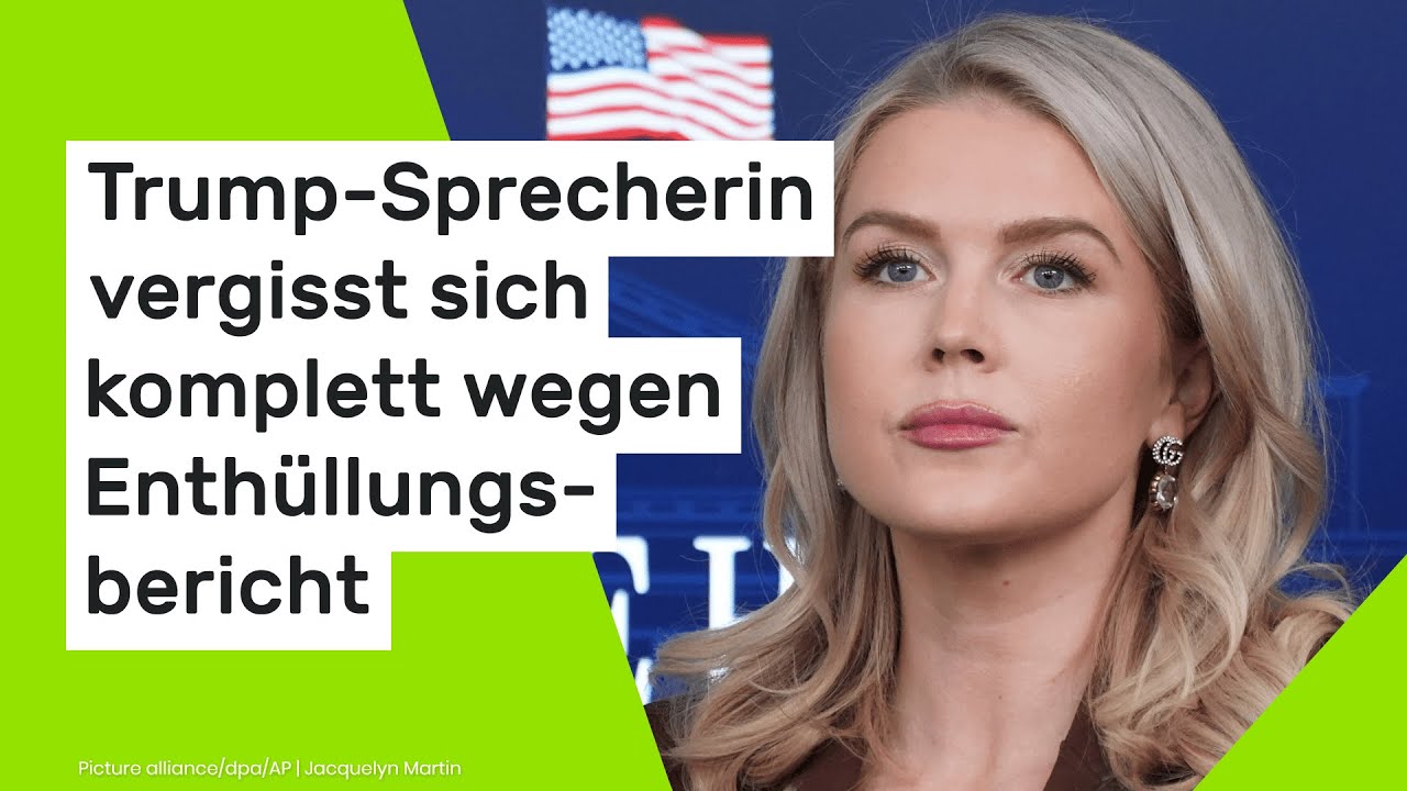 Karoline Leavitt: Trump-Sprecherin vergisst sich komplett wegen Enthüllungsbericht