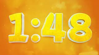 5 Minute Countdown Yellow Bold Fun Party Timer 🎉🥳🪅