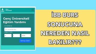 İstanbul Büyükşehi̇r Beledi̇yesi̇ İbb Burs Sonucu Nereden Nasıl Öğreni̇li̇r??