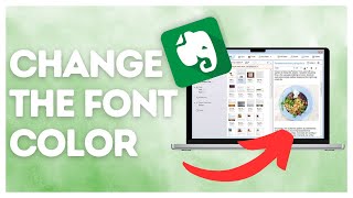 How to change the font color in Evernote?
