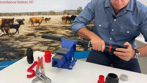 HOW TO JOIN RURAL CLASS B POLY PIPE WITH PLASSON COMPRESSION FITTINGS