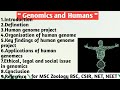 Genome and humans | Human genome project | Organisation | Key findings | Applications of genomics 