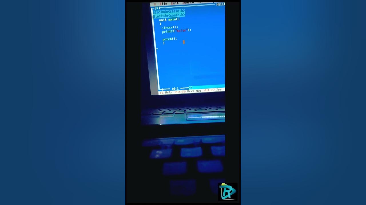  shorts how to print hello in turbo c language youtube