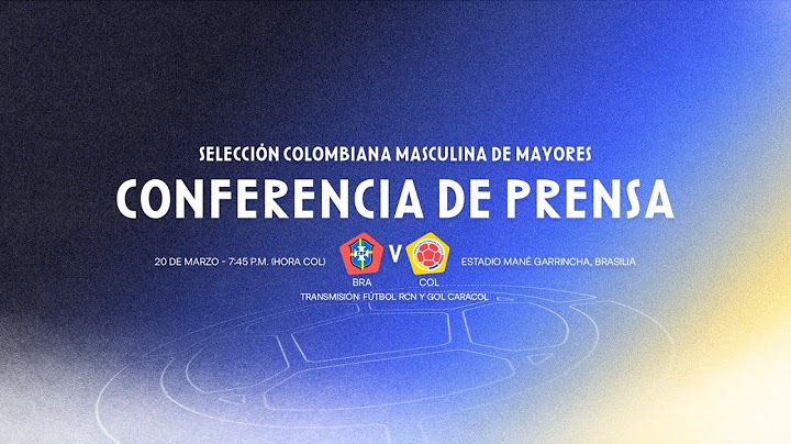 🔴 En vivo | Conferencia de Prensa de la Selección Colombia de Mayores previo al juego contra Brasil.