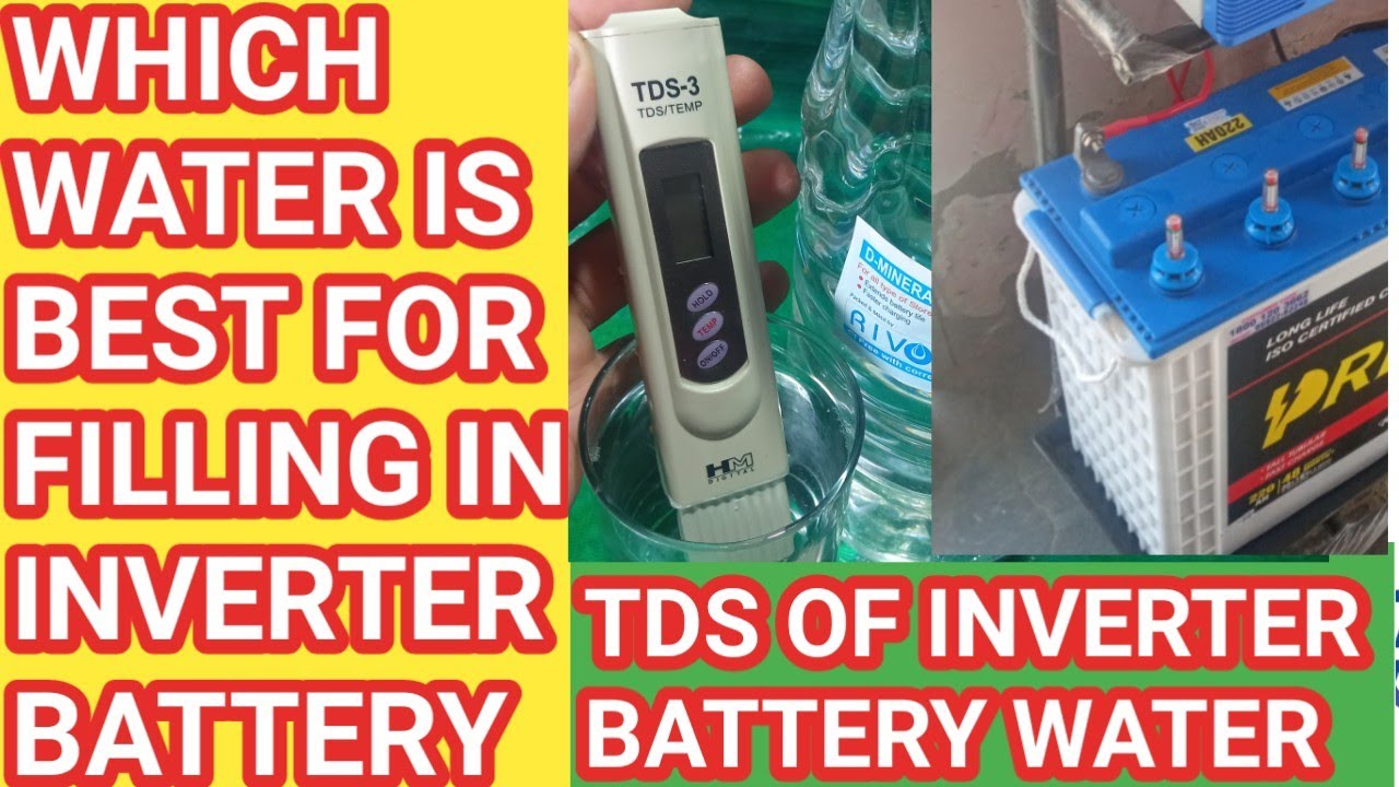 TDS OF RO WATER USED IN INVERTER BATTERY? TAP WATER SUITABLE FOR
