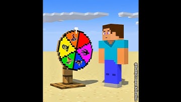 Spin The Wheel And Get The Power ☠️ ( herobrine animation ) #minecraft #herobrine