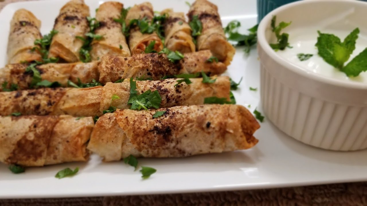 رولات مسخن بالدجاج وصفه سهله وسريعه ولذيذه جدا