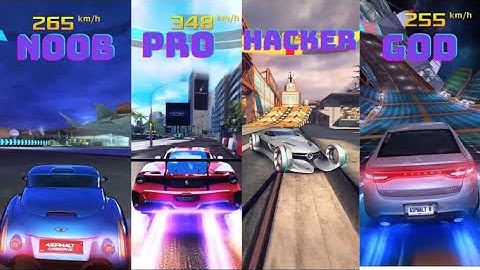 Asphalt8 Noob vs Pro vs Hacker Vs God