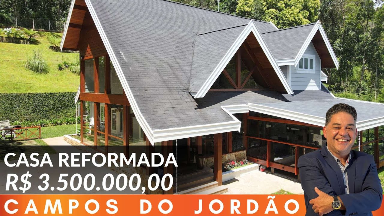 🍁CASA REFORMADA CHEIRANDO A TINTA EM CAMPOS DO JORDÃO / ALTO DO CAPIVARI / R$ 3.500.000,00