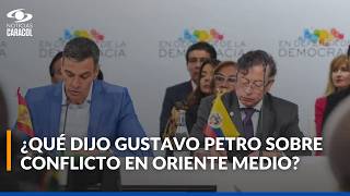 Petro Se Pronuncia Sobre Guerra En Oriente Medio Tras Su Llegada A La Bre De Líderes En Barcelona