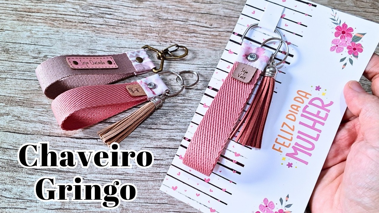 Como fazer Chaveiro com Retalhos | FÁCIL | Modelo Gringo
