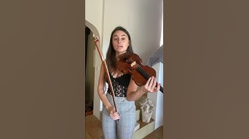Thumbnail of What people think is hard on the violin VS what is actually hard #Shorts