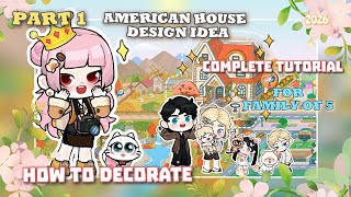GAME WORLD: HOME DESIGN | PART 1 COMPLETE TUTORIAL | AMERICAN HOUSE DESIGN IDEA | DECOR IDEAS  screenshot 5