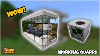 Mcpe | Working Quarry using Commands