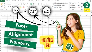 Home tab in excel : Font, Alignment, and Number Groups for Beginners in Hindi |excel class 2