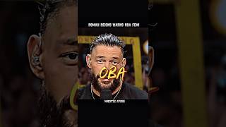 ROMAN REIGNS WARNS OBA FEMI 🔥#romanreigns #obafemi #wweshorts #shortsfeed #shorts #wwe #wrestling