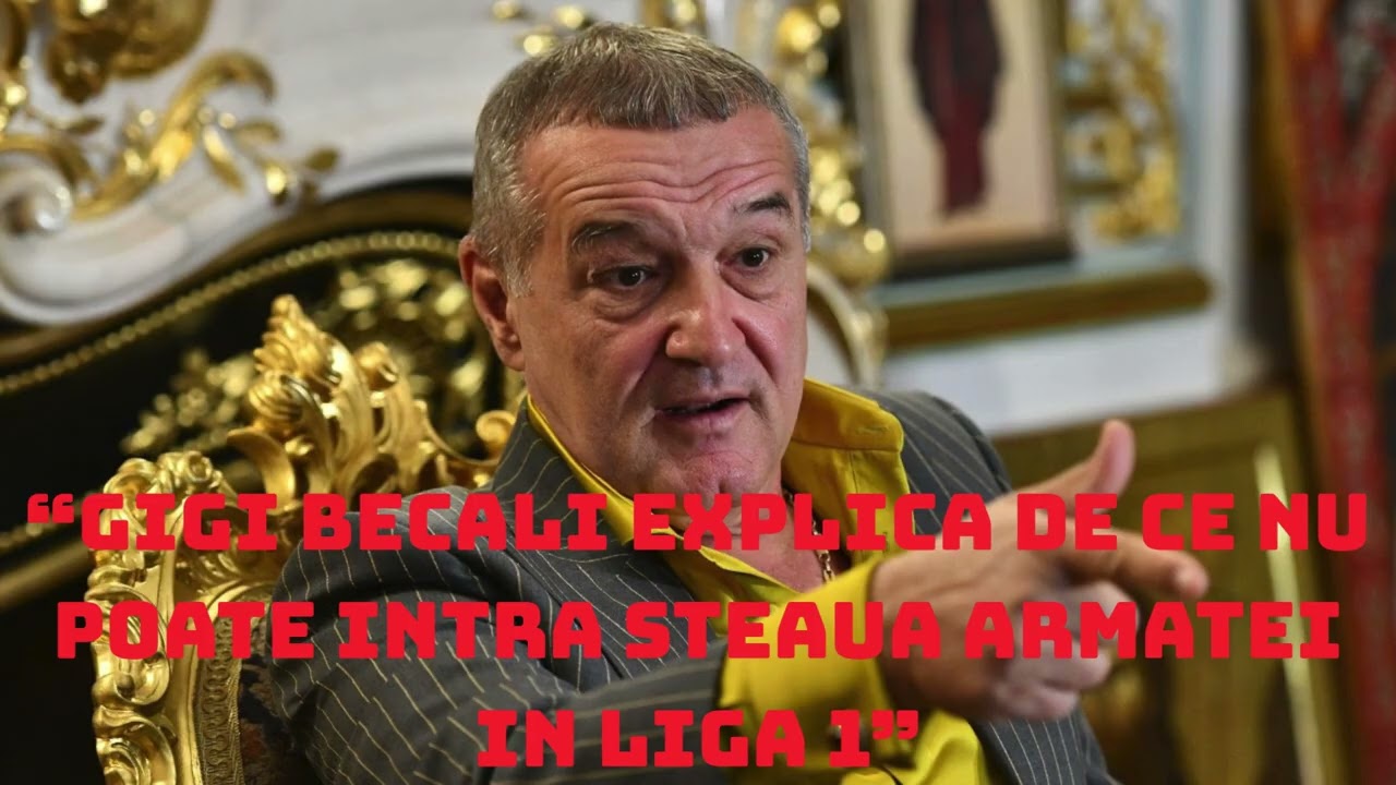 Gigi Becali explica de ce nu poate intra Steaua armatei in Liga 1