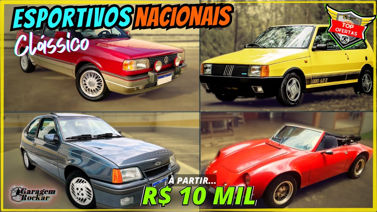 MELHORES CARROS ESPORTIVOS NACIONAIS SÓ CLÁSSICO a VENDA [À PARTIR DE 10 MIL] ROCKAR 